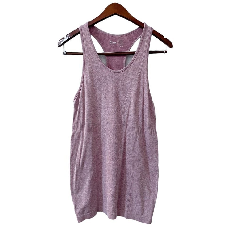 Zyia Red Scoop Neck Racerback Tank Women's Size Medium Lightweight Stretch
